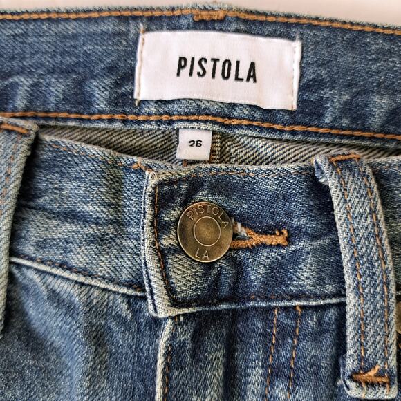 PISTOLA Stevie High Waist Wide Leg Relaxed Flare Jeans Size 26 Tilbury - Picture 6 of 9